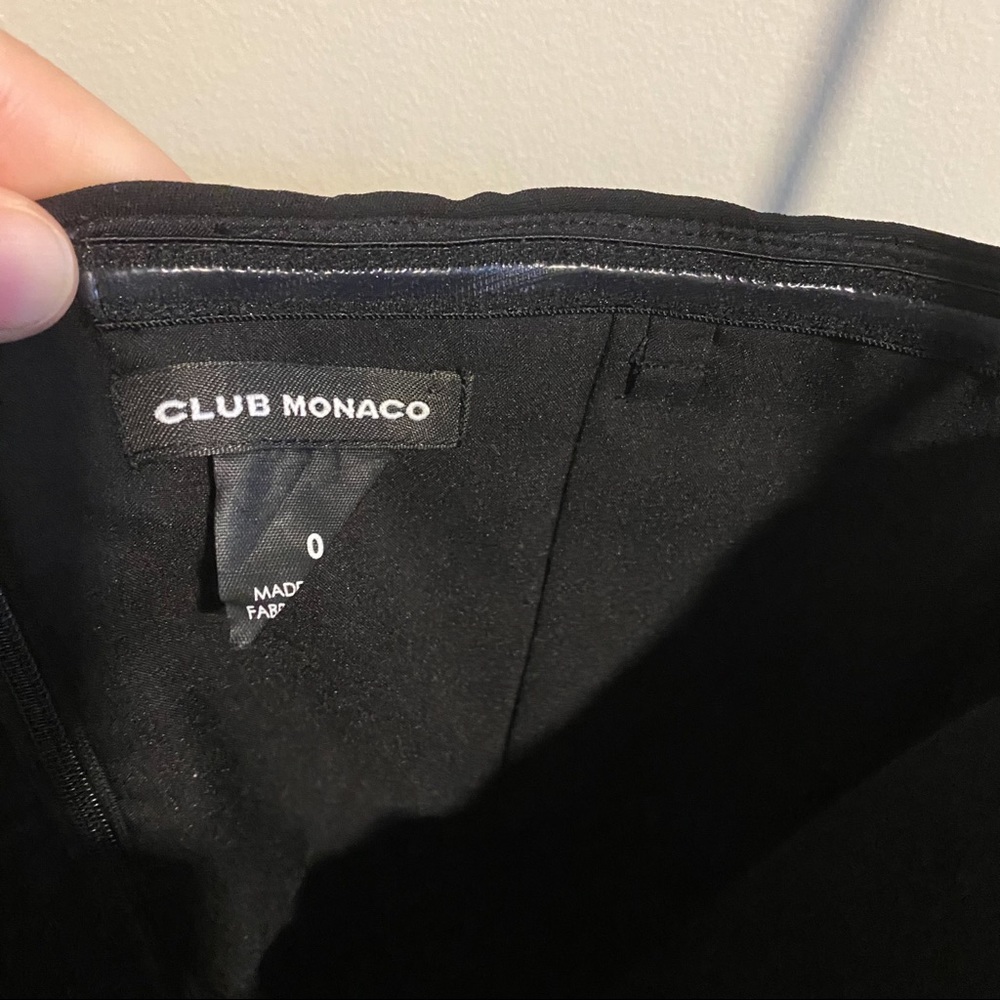 Club Monaco Black Strapless Bow Dress Size 0 - Picture 4 of 7